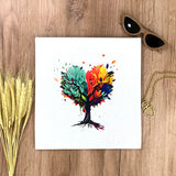 Camiseta Femenina Arbol de Corazon #color_blanca