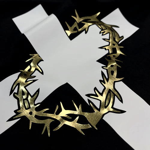 Camiseta Masculina Cruz con corona