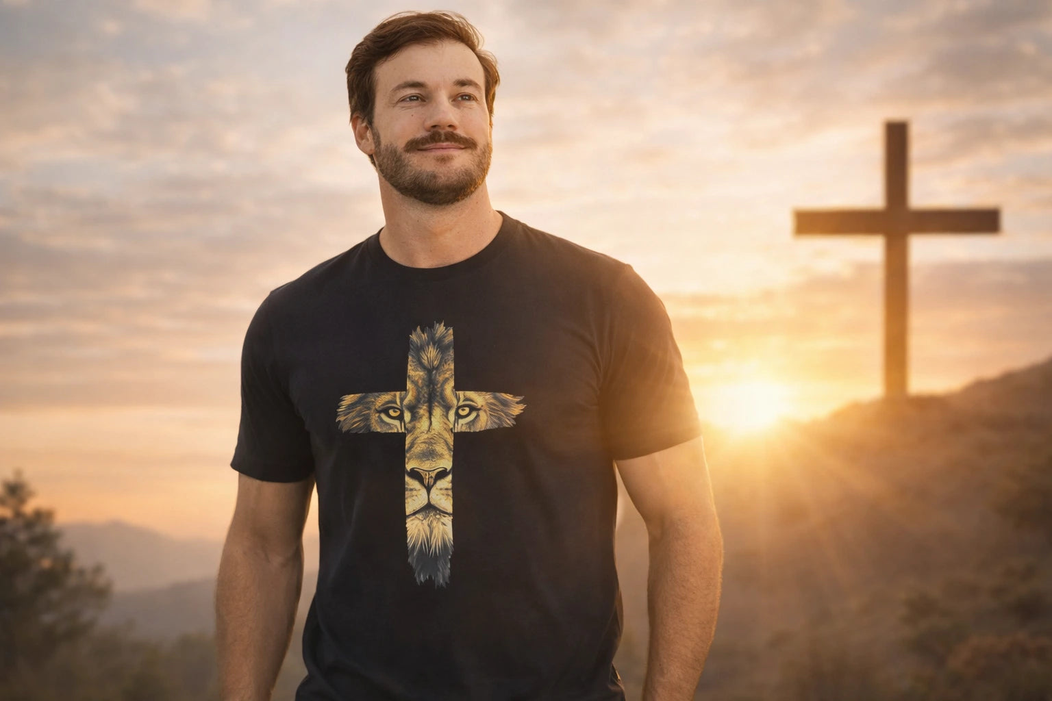 Hombre con camiseta Jesús es Paz