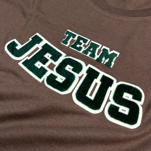 Camiseta Femenina Team Jesus #color_marron
