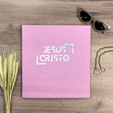 Camiseta Femenina  Fe y raya dorada #color_rosa