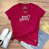 Camiseta Femenina  Fe y raya dorada #color_rosapink