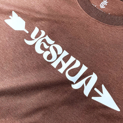 Camiseta Masculina Yeshua #color_marron