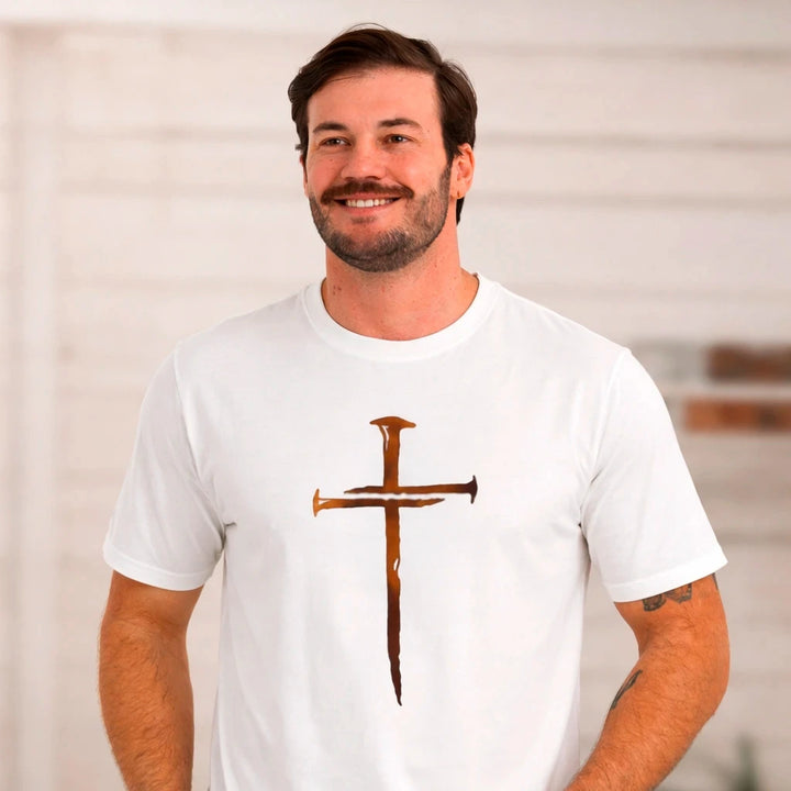 Camiseta Masculina Cruz clavos
