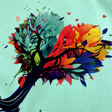 Camiseta Femenina Arbol de Corazon #color_verdementa